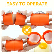 Stainless Steel Eggshell Separator for Quick Opening of Eggshells Egg Peeler Kitchen and Home Use Auxiliary Tool for Peeling