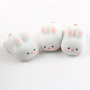 Rabbit Squishy Toy - Funny Small Soft TPR - Quick Rebound - Stress Relief - Cute Animal Bunny Fidget Squeeze Toy - Kids Supplies