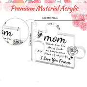 Gifts for Mom from Daughter Son, Mother'S Day Birthday Gifts for Mom Engraved Puzzle Acrylic Plaque , Mom Acrylic Plaque Gifts