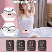 Portable Uterine Warm Belt Period Vibration Cramp Heating Massager Menstrual Belt Pad Relieve Menstrual Pain Abdominal Warm Belt