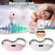 Portable Uterine Warm Belt Period Vibration Cramp Heating Massager Menstrual Belt Pad Relieve Menstrual Pain Abdominal Warm Belt